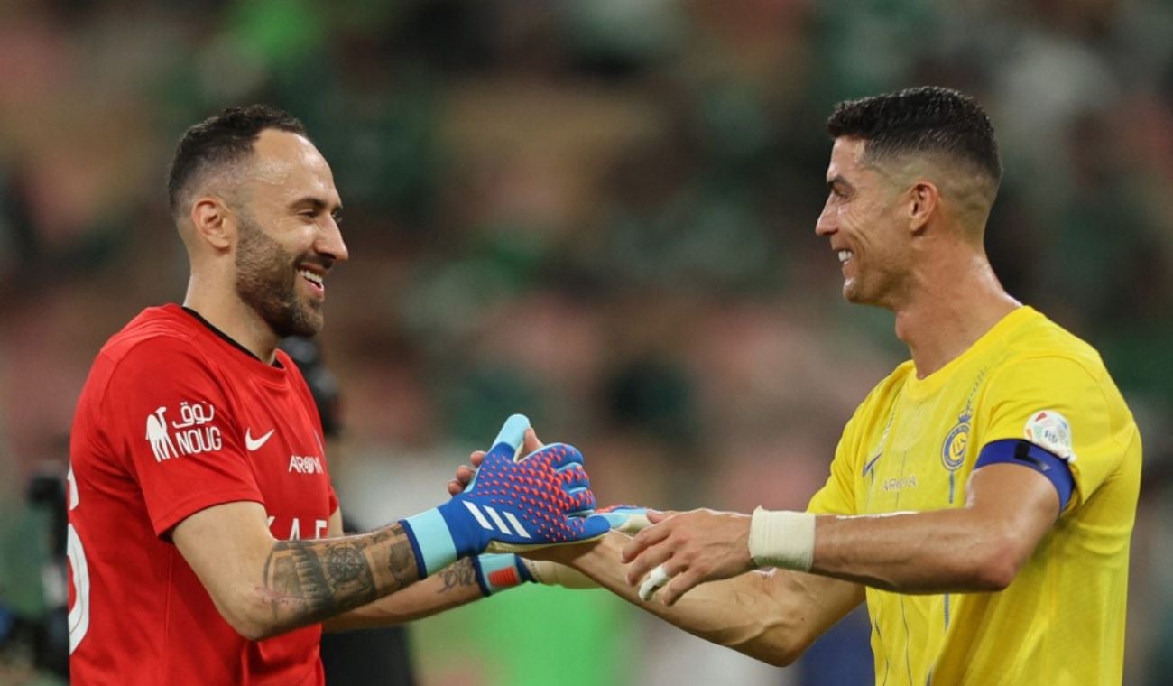 David Ospina y Cristiano Ronaldo