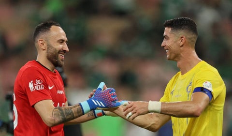 David Ospina y Cristiano Ronaldo