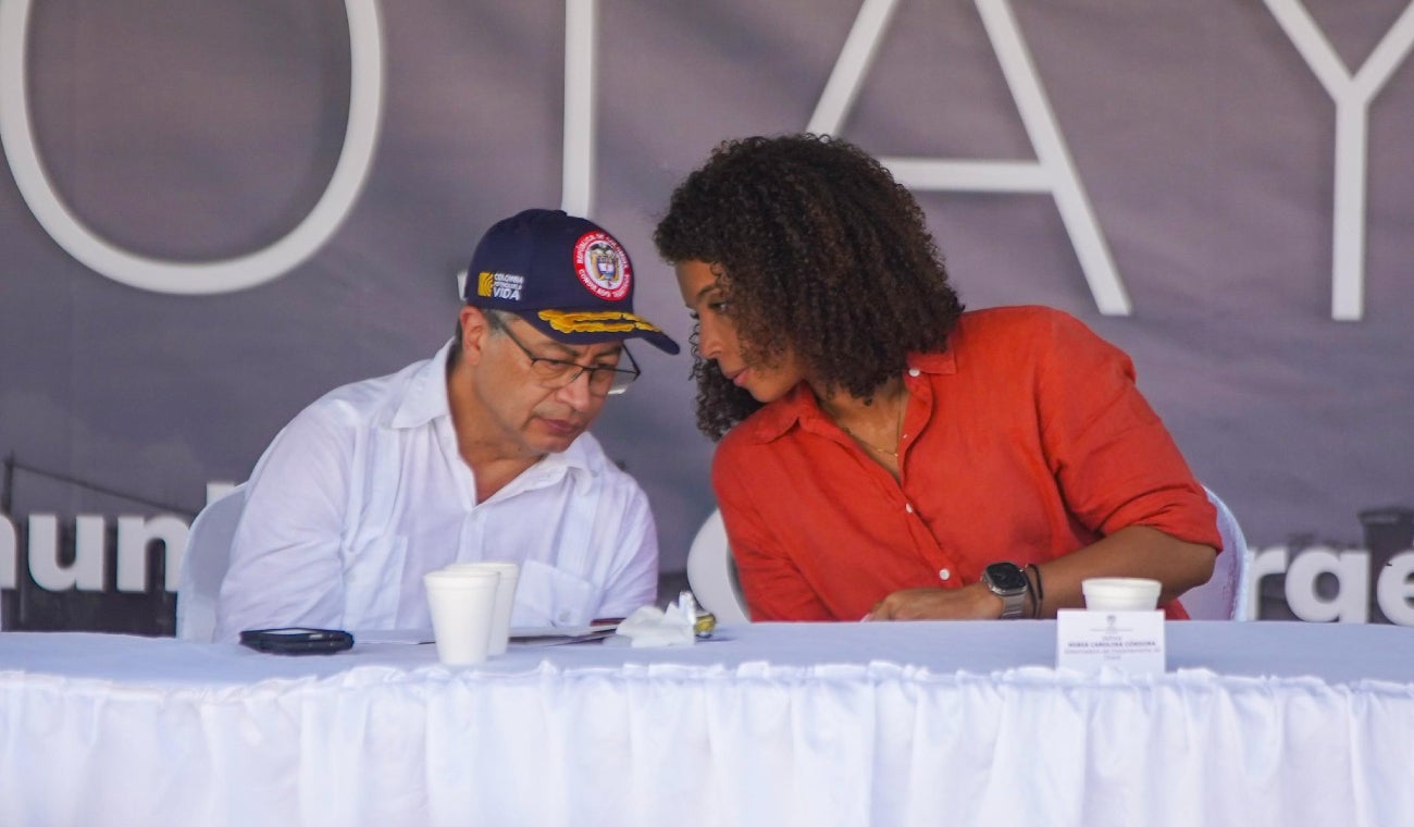 Presidente Gustavo Petro y gobernadora del Chocó, Nubia Carolina Córdoba.