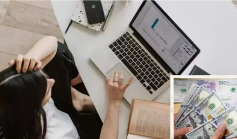 persona en teletrabajo con empresas de Estados Unidos