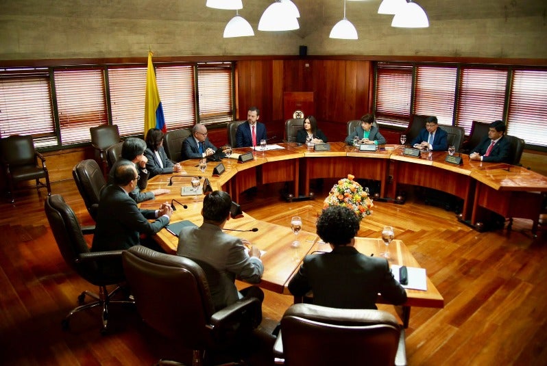 Corte Constitucional recibió al alcalde de Bogotá, Carlos Fernando Galán