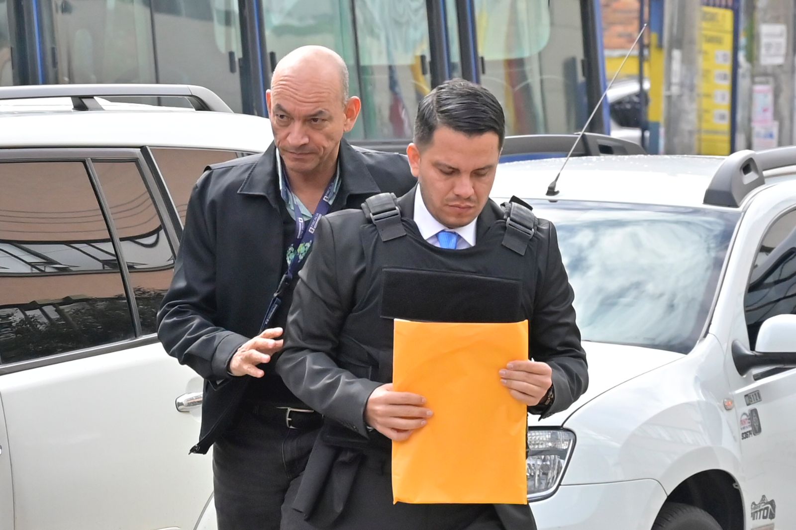 Sneyder Pinilla llegando a la Corte Suprema