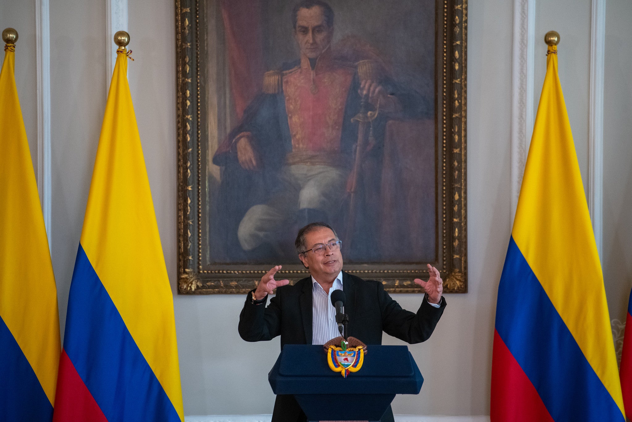 Presidente Gustavo Petro en la Casa de Nariño