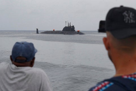 La flotilla rusa, con fragata y submarino nuclear, llega a La Habana en visita protocolaria