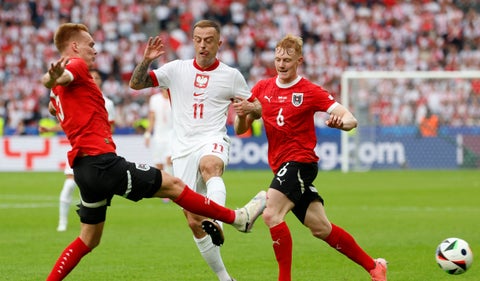 Austria vence a Polonia en la Eurocopa 2024