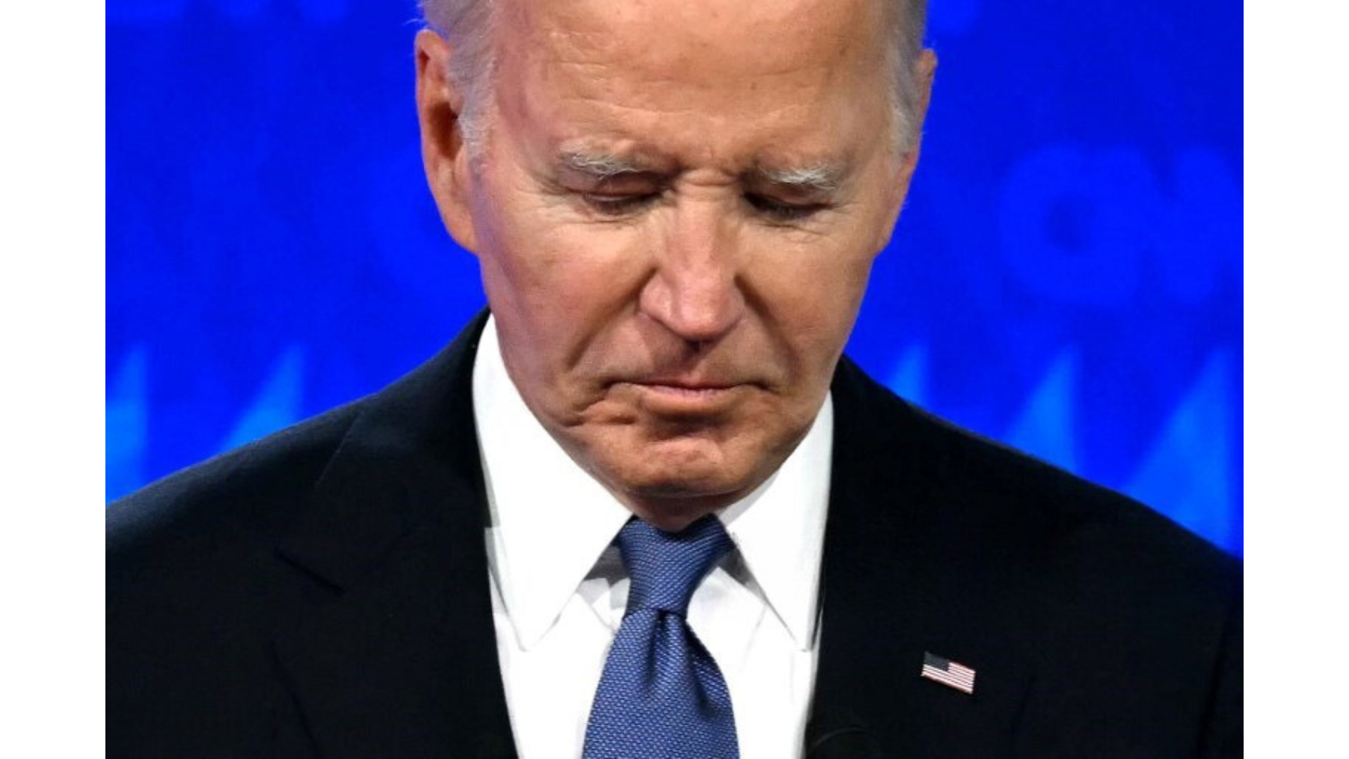Joe Biden en el debate presidencial con Donald Trump