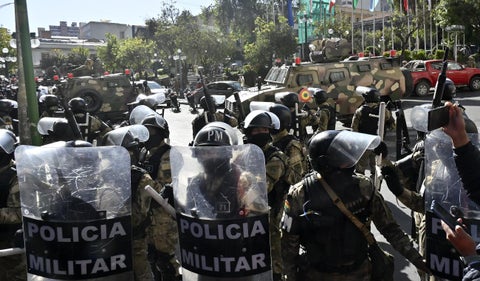 Militares en La Paz, Bolivia | Golpe de Estado