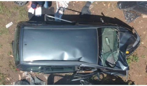 Carro involucrado en accidente