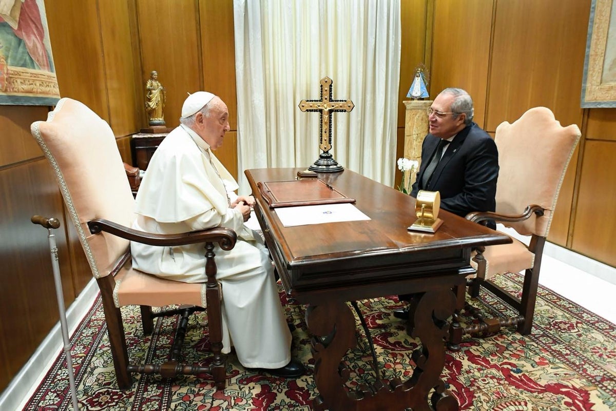 Iván Name y Papa Francisco
