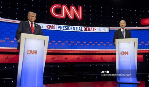 Debate presidencial entre Donald Trump y Joe Biden