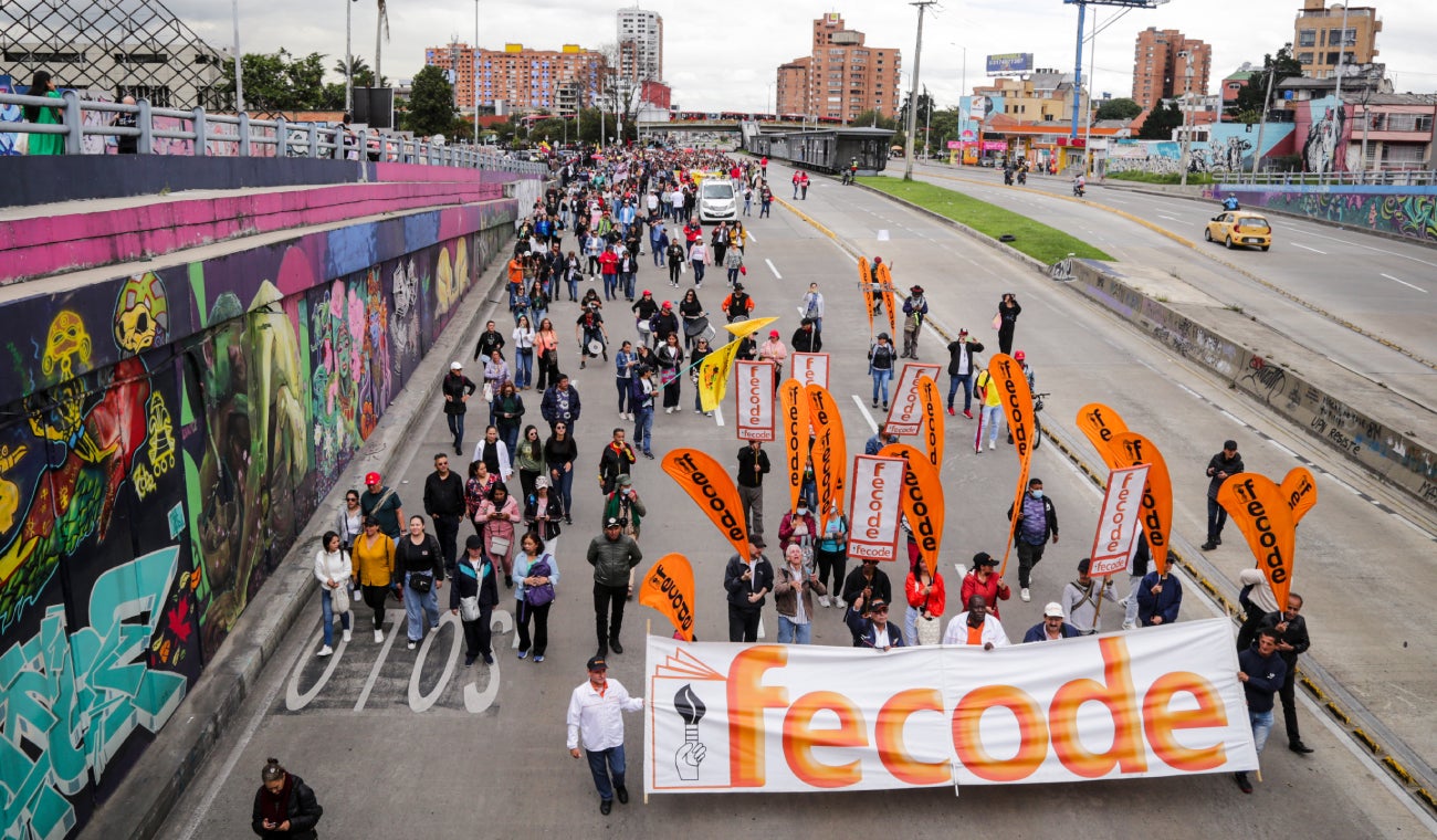 Protesta de Fecode