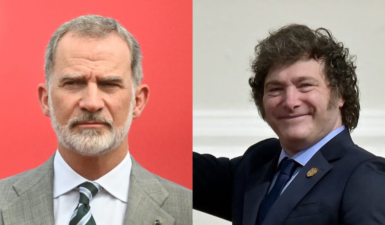 Felipe VI y Milei