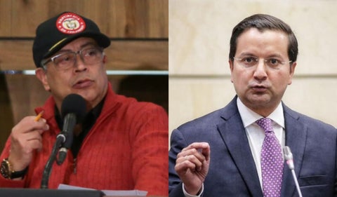 Gustavo Petro y David Luna se enfrentan en redes sociales