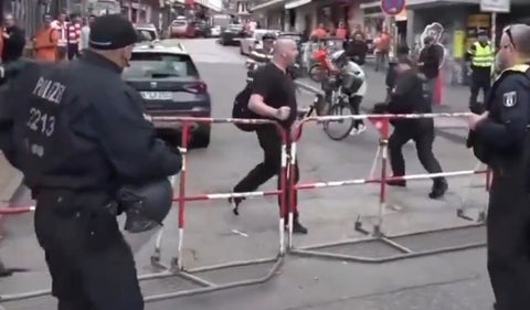 Hombre armado con artefacto incendiario y hacha abatido por policía en Hamburgo norte durante la Eurocopa