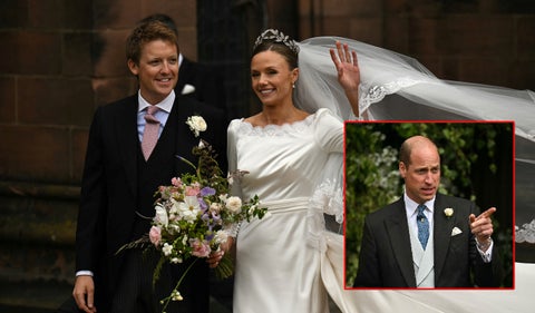 Príncipe William asistió solo a la boda de su amigo el duque de Westminster