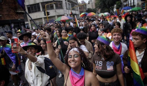 Marcha orgullo LGBTQ+ en Bogotá