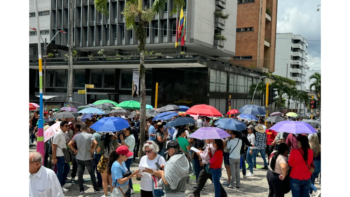 Marchas de profesores en Ibagué.