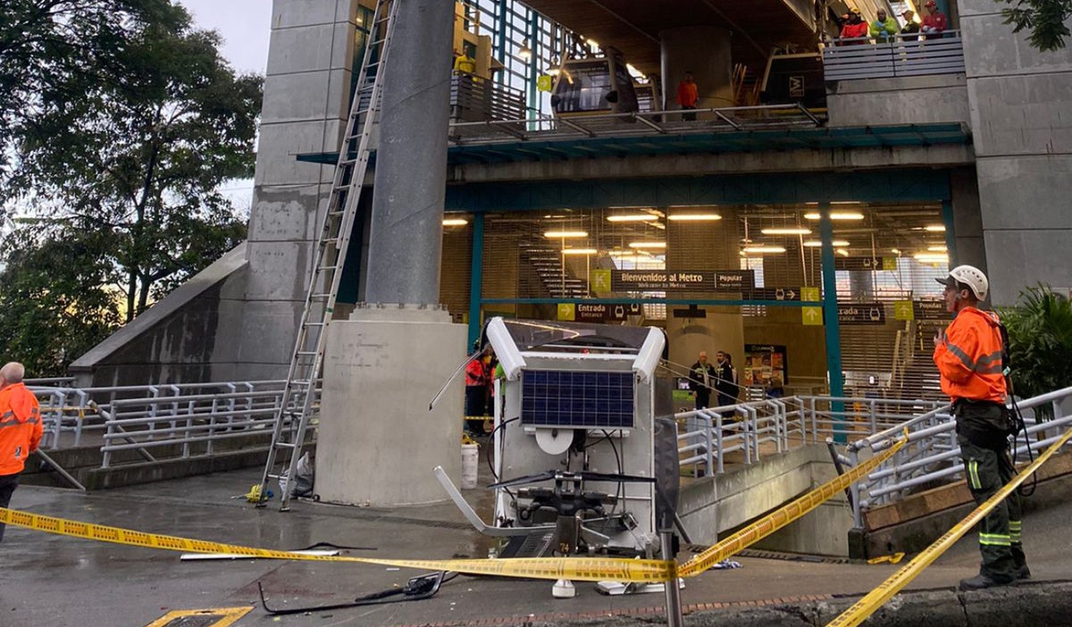 Se descolgó cabina del Metrocable de Medellín