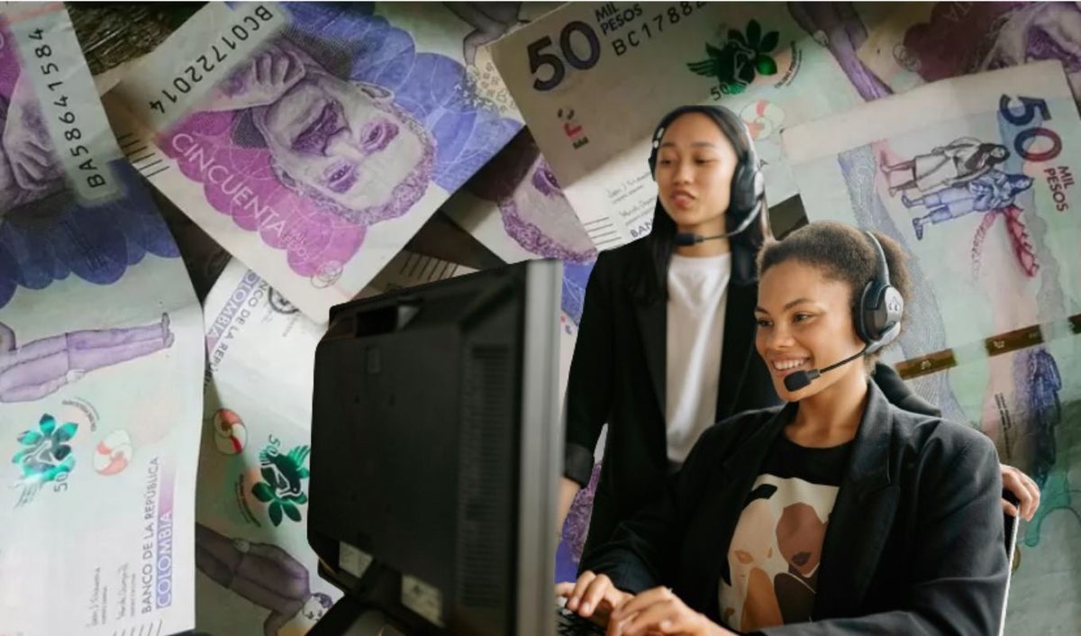 Billetes y trabajadores