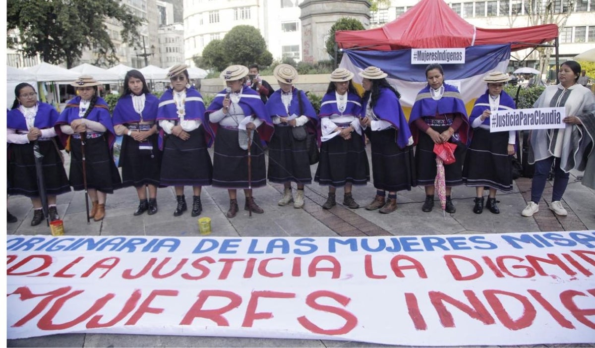 Protestas por joven misak