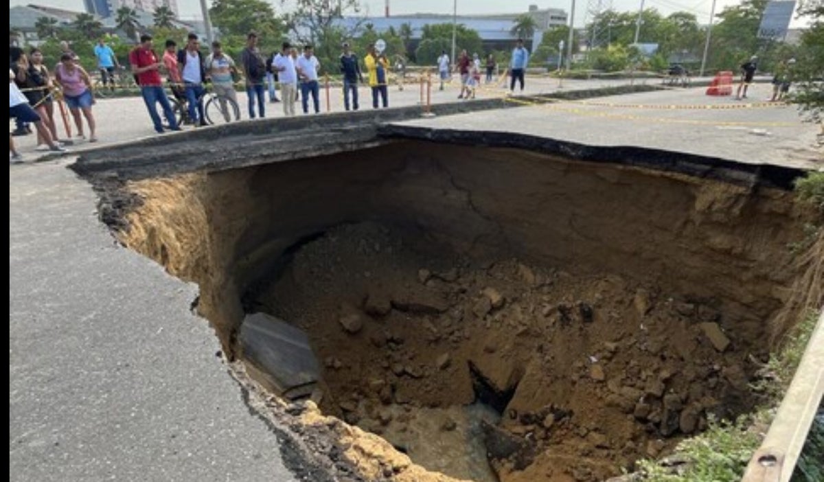 Colapso del puente en Atlántico