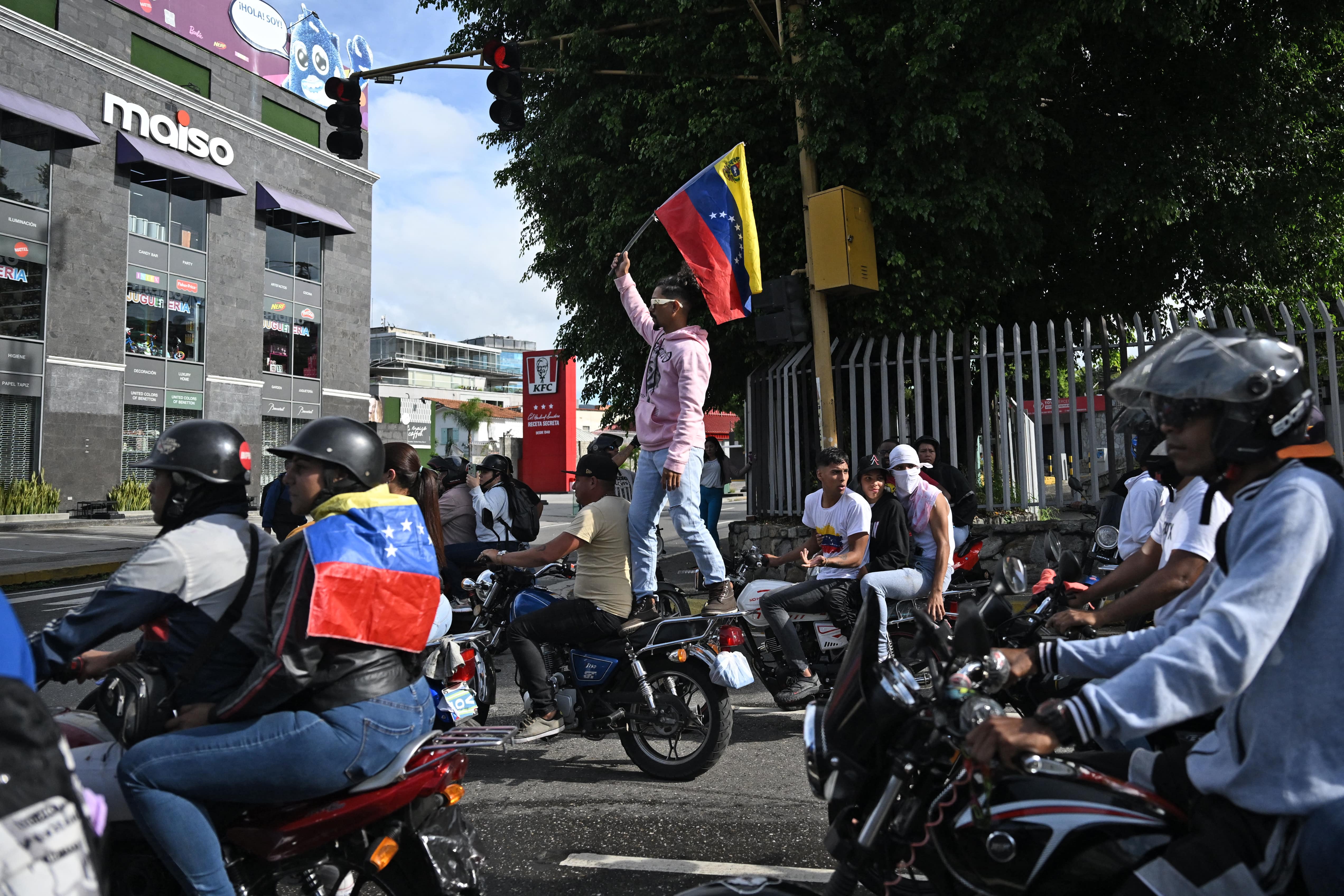 Protestas contra Maduro en Caracas