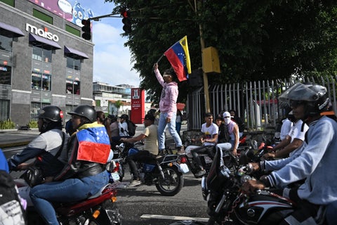 Protestas contra Maduro en Caracas