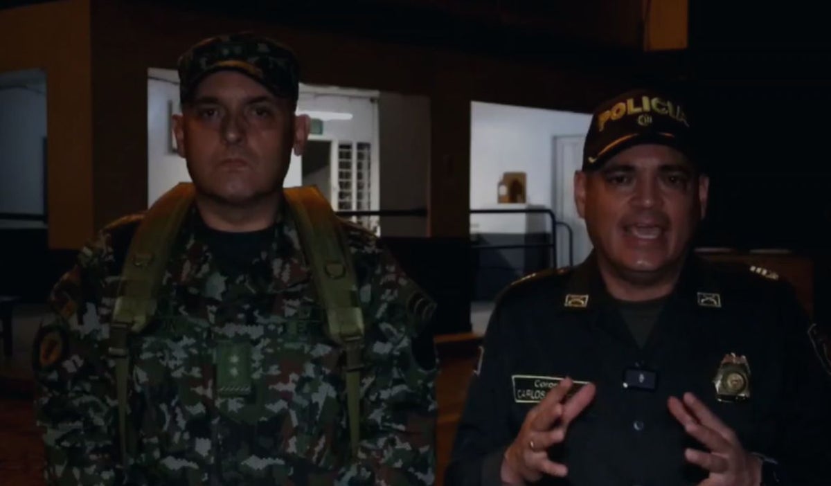 Comandantes del Ejército y la Policía Metropolitana.