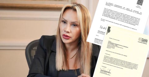 Sandra Ortiz y documentos del Dapre