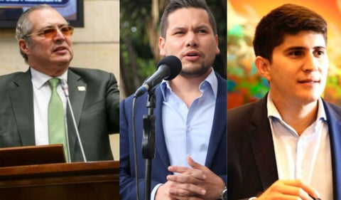 Iván Name, Andrés Calle y Wadith Manzur
