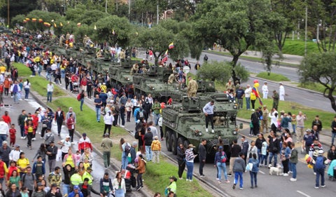 Desfile Militar del 20 de julio en Bogotá