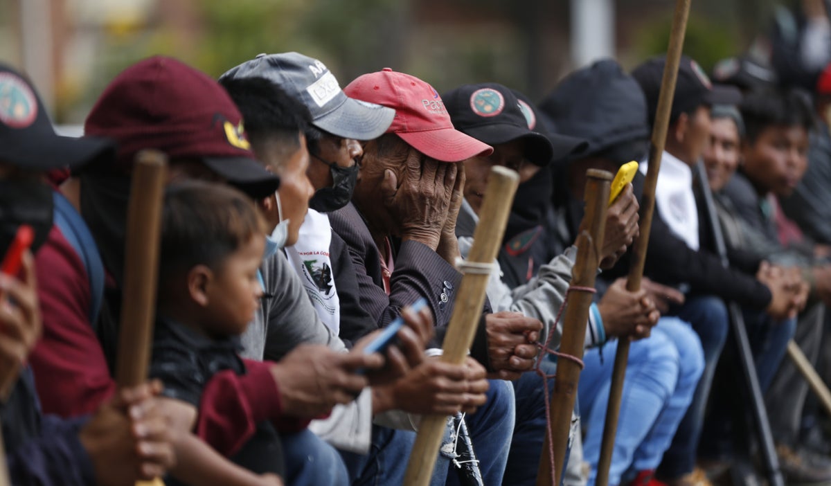 Indígenas emberá en Bogotá