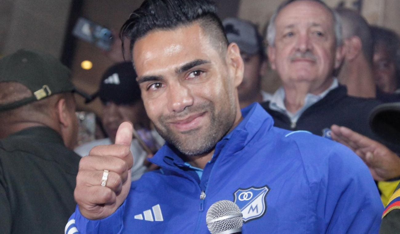 Falcao llegó a Millonarios