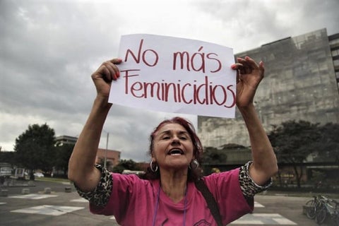 Referencia feminicidios en Colombia.