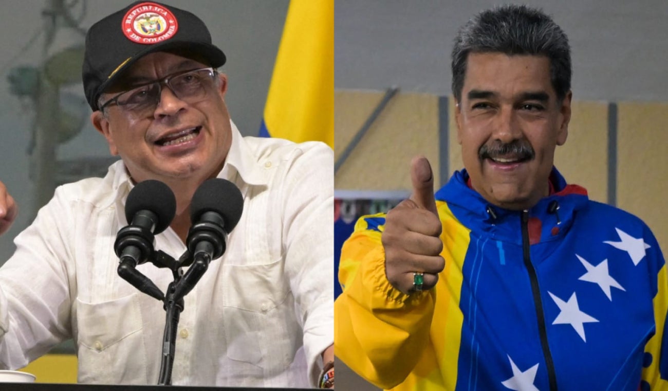 Gustavo Petro y Nicolás Maduro
