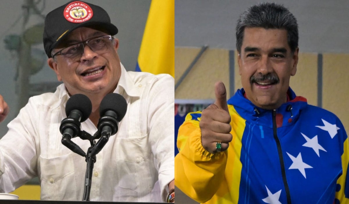 Gustavo Petro y Nicolás Maduro