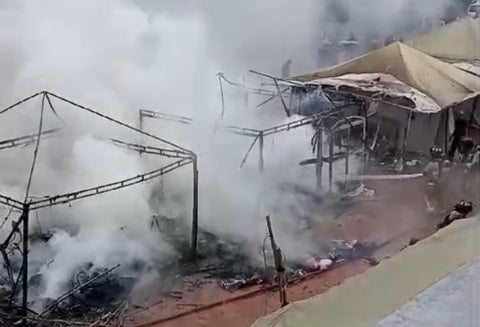 Incendio en casetas comerciales en Suba | Bogotá | Jun 2024