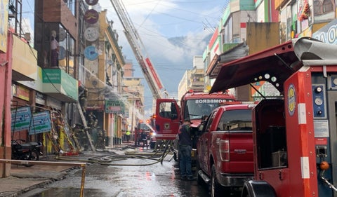 Incendio en San Victorino