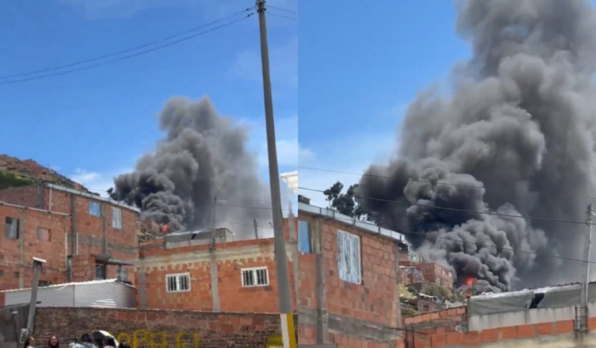 Incendio en el sur de Bogotá