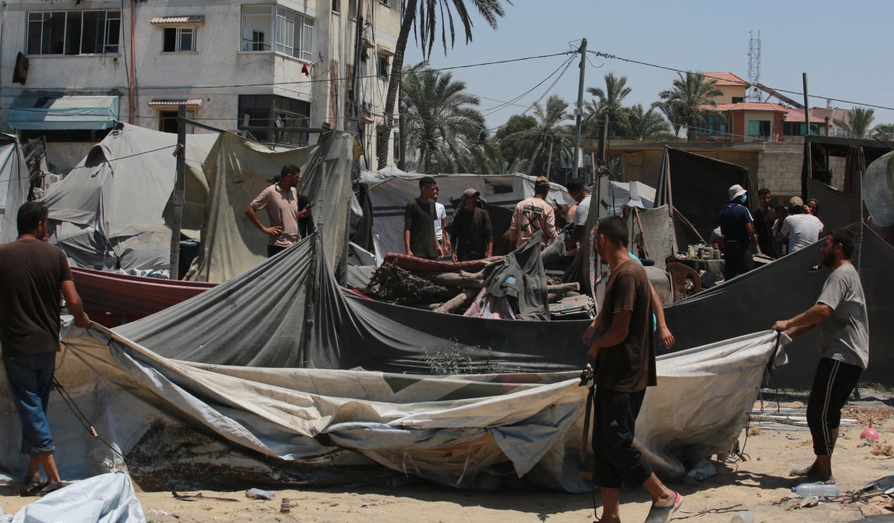 Bombardeo israelí al sur de Gaza