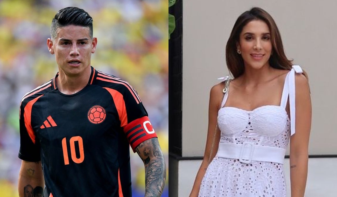 James Rodríguez y Daniela Ospina