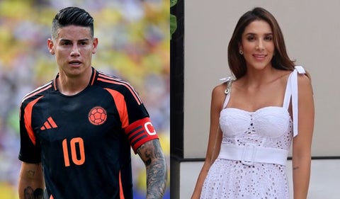 James Rodríguez y Daniela Ospina