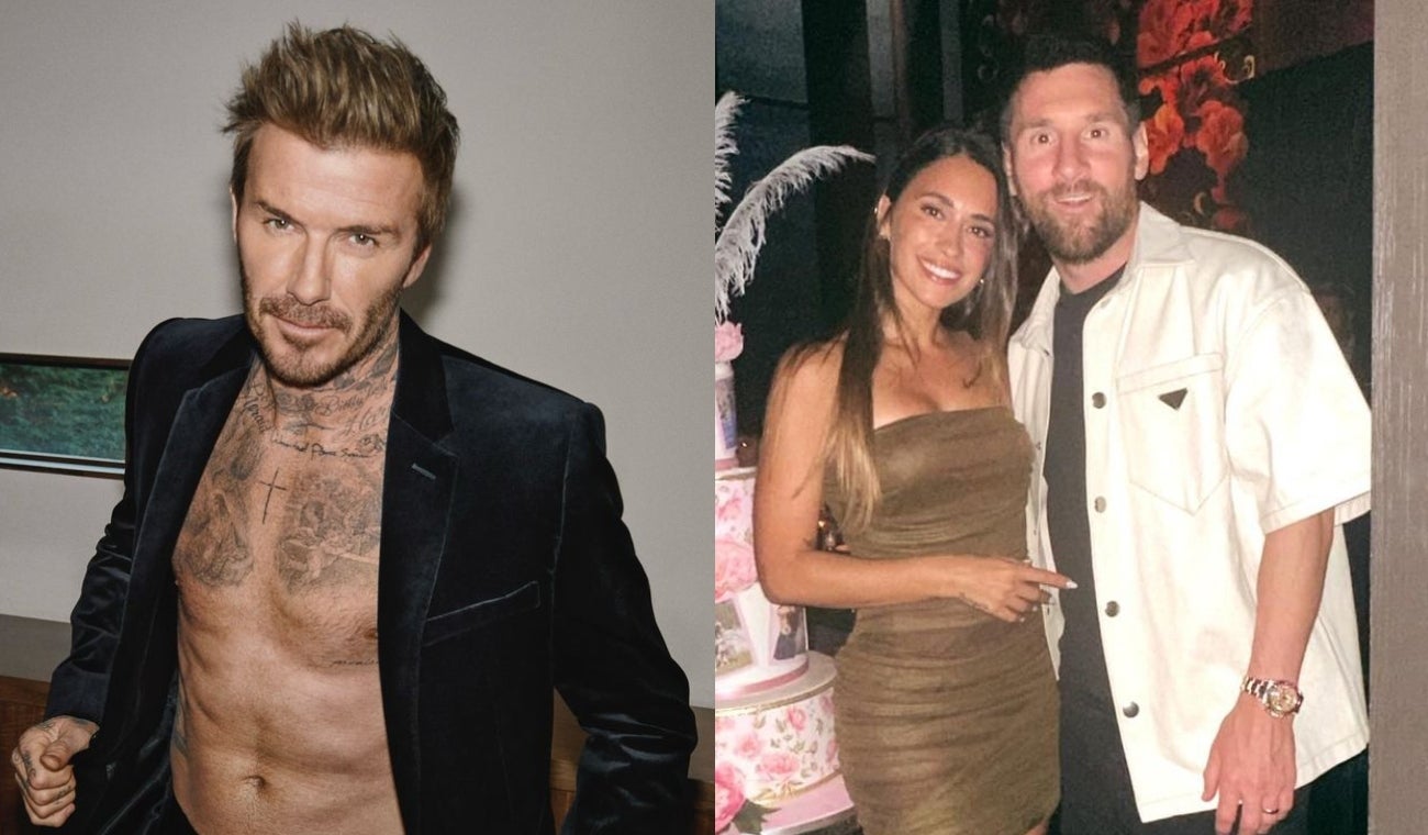 David Beckham, Antonela Roccuzzo y Lionel Messi