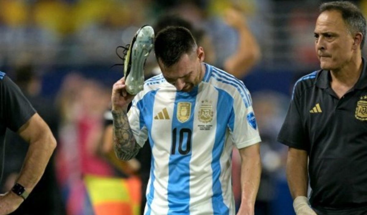 Lionel Messi sufre lesión en la final de la Copa América 2024