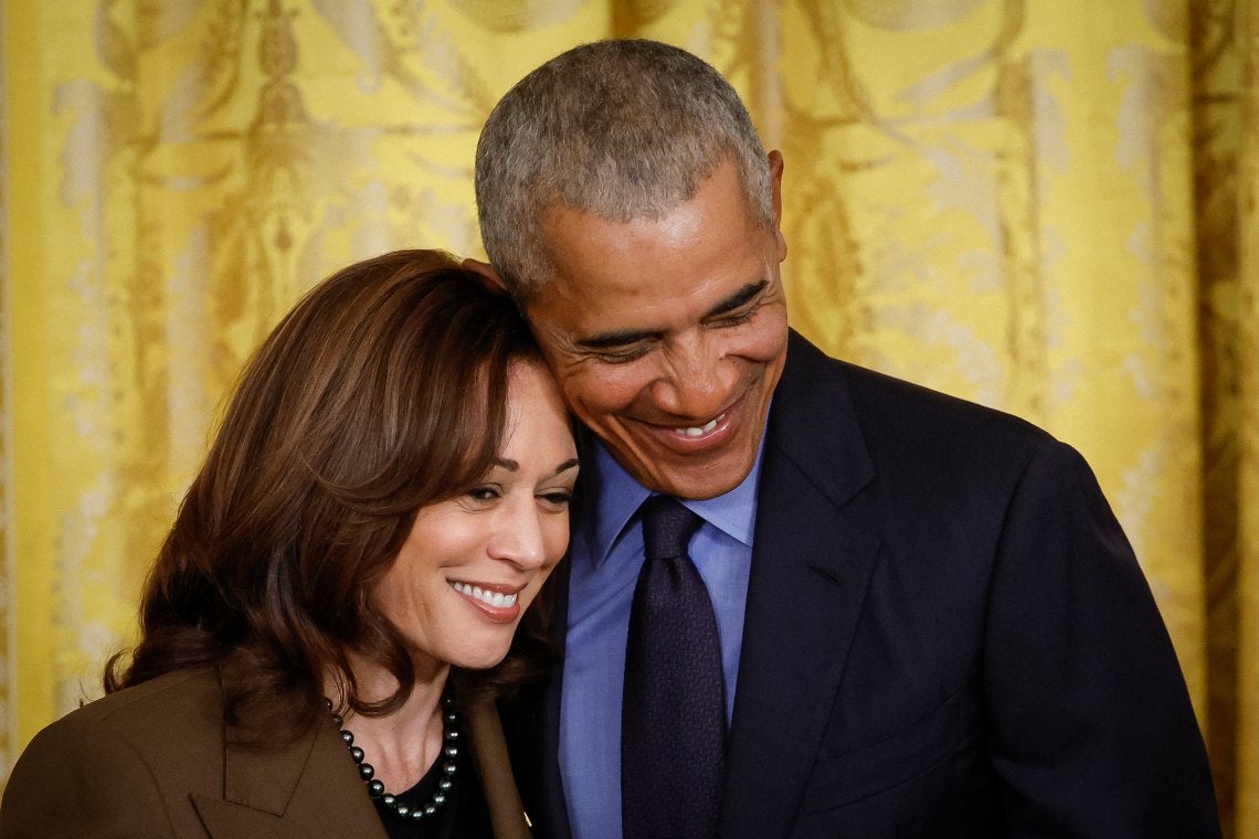 Obama y Kamala Harris