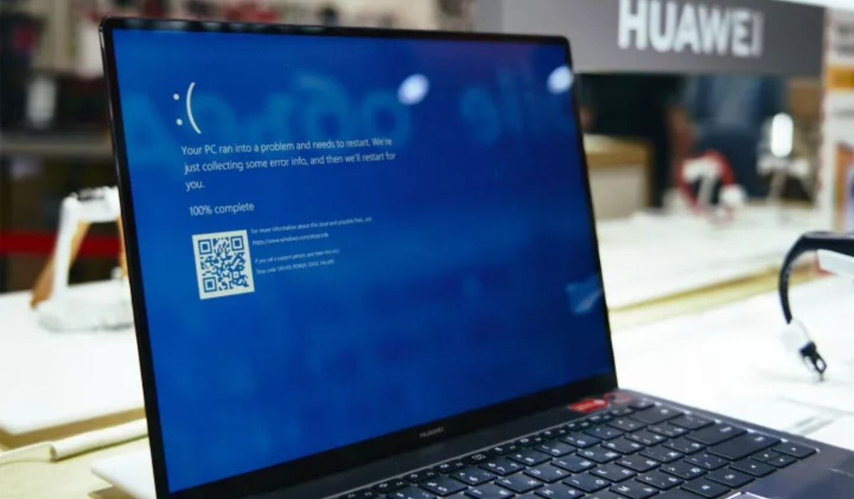 Pantalla azul de Microsoft