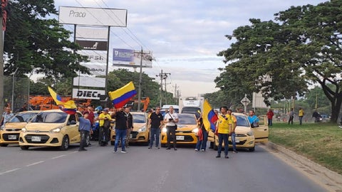 Paro Taxistas/ Cali/ Bloqueos.