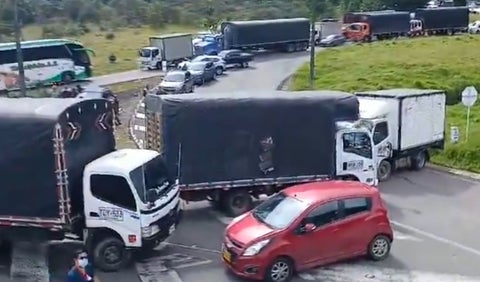 Paro camioneros Nariño