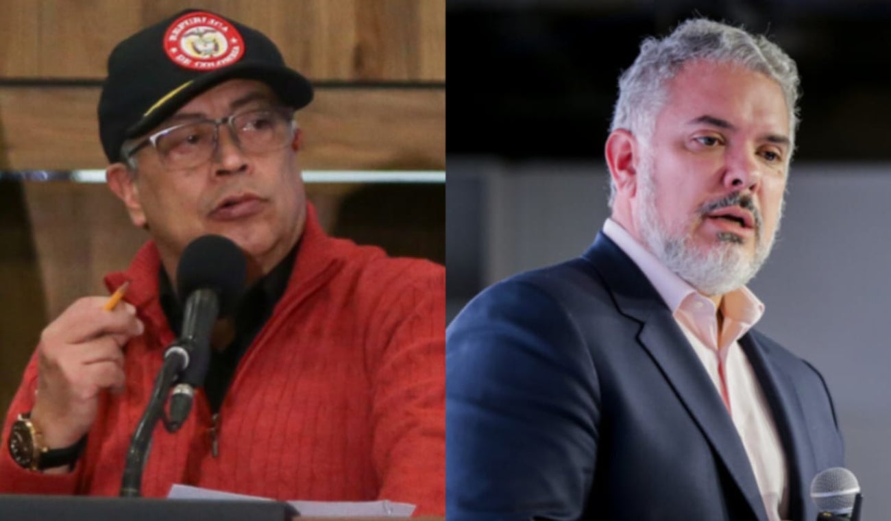 Gustavo Petro e Iván Duque