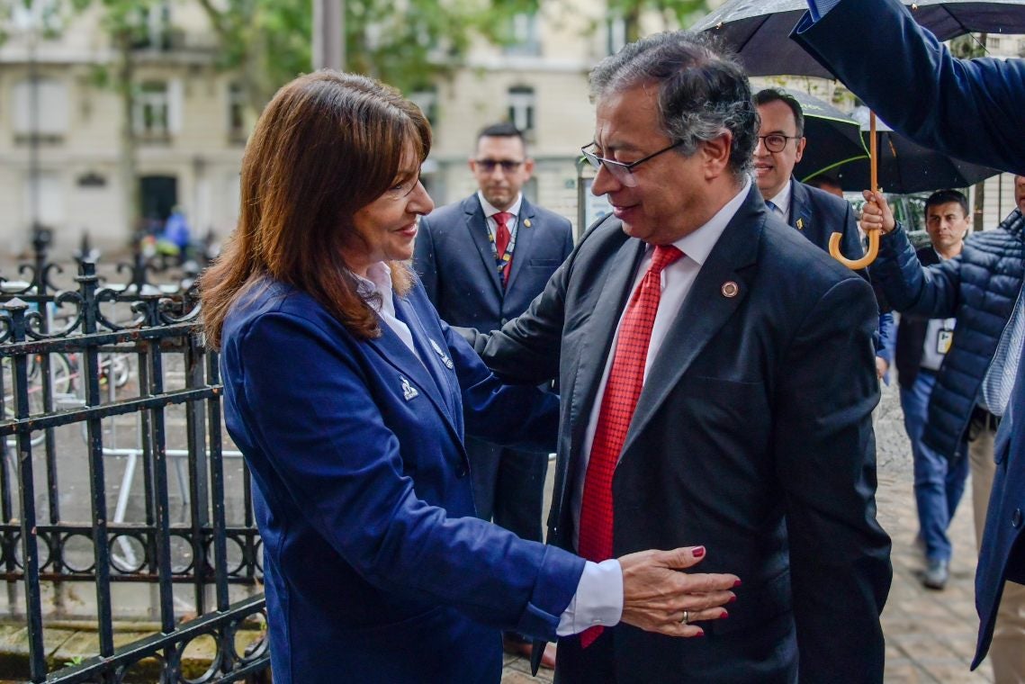 Gustavo Petro y Anne Hidalgo